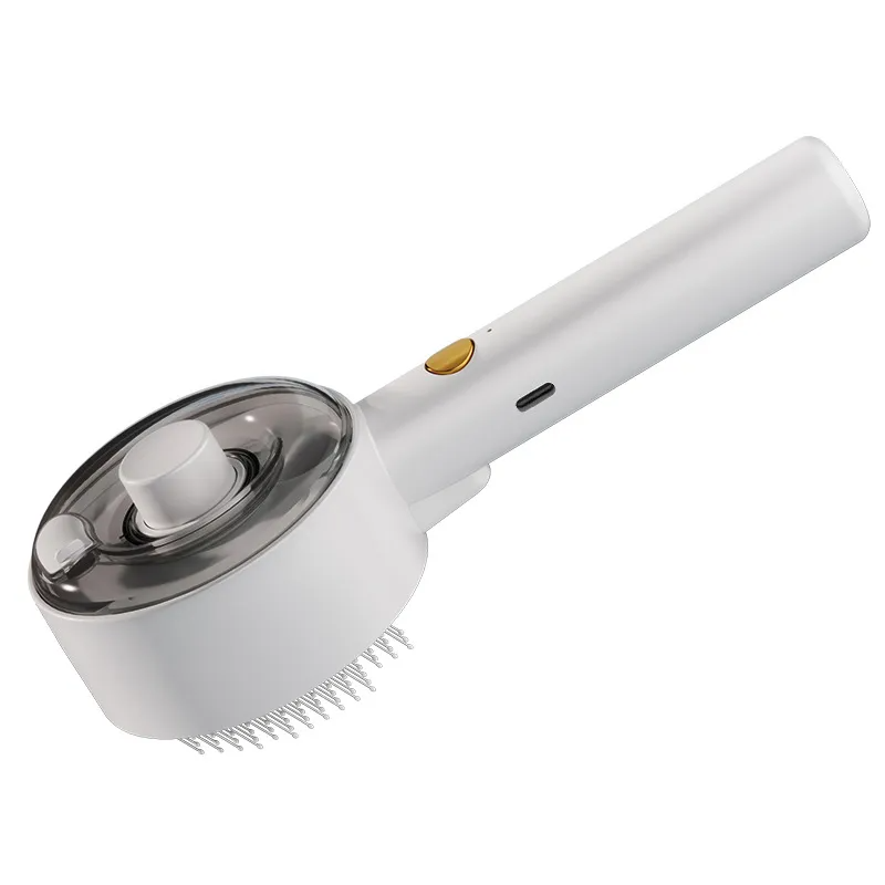 Steam Brush for Cat and Dog Hair Removal (White)