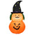 5FT Inflatable Halloween Pumpkin Decoration w/ LED Light Witch Hat