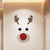 Festive Elk Wall Stickers for Christmas Decorations