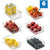 Refrigerator Organizer Bin, Set of 6 Clear Plastic Stackable Fridge Freezer Storage Container