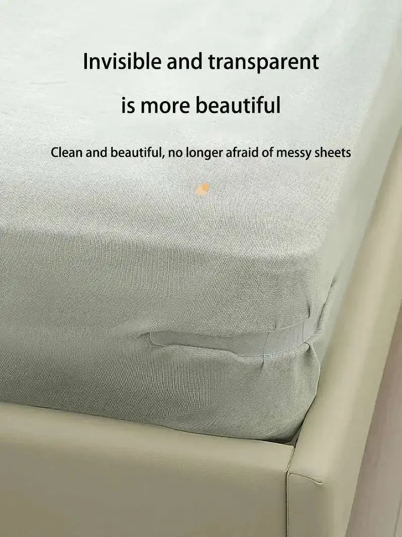 4PCS Bed Sheet Fasteners Sheet Ties Heavy Duty (White)