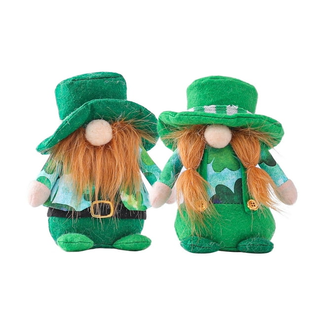 2PCS St Patricks Day Gnomes Decorations Gifts Holiday Decoration