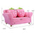 Kids Armrest Chair Strawberry Sofa, Pink