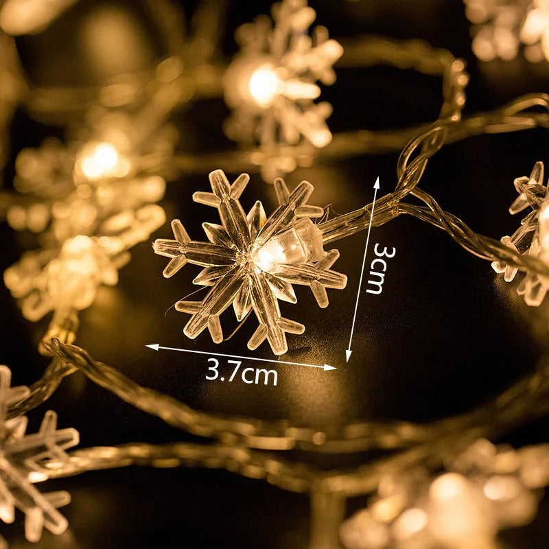 Snowflake 20 LED Lights 3 Meters for Christmas