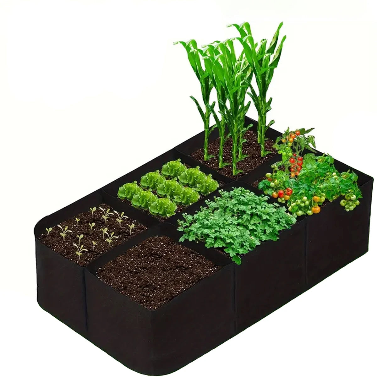 Rectangle Garden Planting Bag Durable Felt Pot for Plants