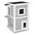 Rainproof 2-Story Wooden Cat House with Escape Door
