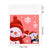 100pcs Christmas Candy Cookie Bag Santa Claus Biscuit Gift Self Adhesive Packaging Bag