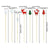 Disposable Fruit Skewer Toothpick 100PCS Christmas Tree Snowflake Santa