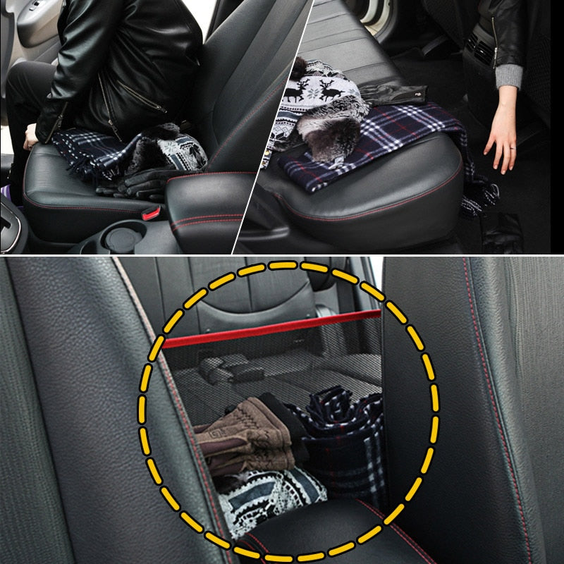 Universal Purse Holder Car Net Organizer Mesh Seat Gap Storage