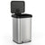 Soft Close Step Trash Can with Deodorizer 13.2 Gallon (Silver)