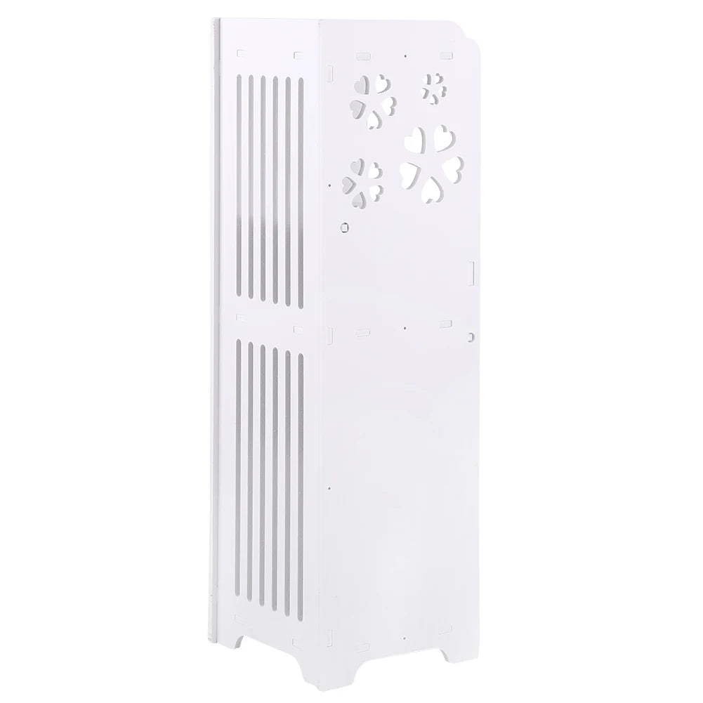 Wood Plastic Board 3 Tier Bathroom Shelf Cabinet