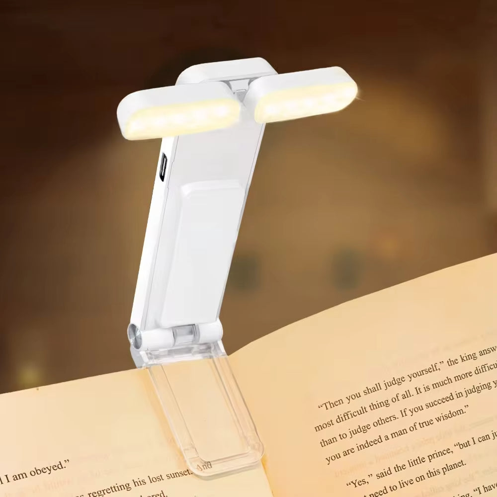 USB Rechargeable Book Light LED Light for Reading At Night in Bed (White)