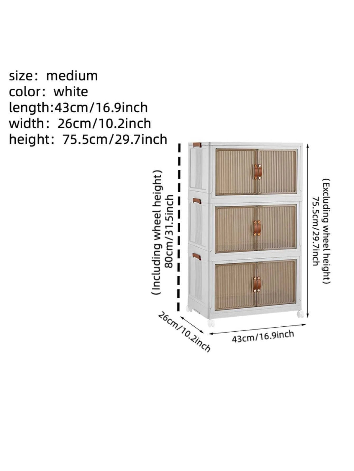 Portable Medium Transparent Storage Bin for Easy Access