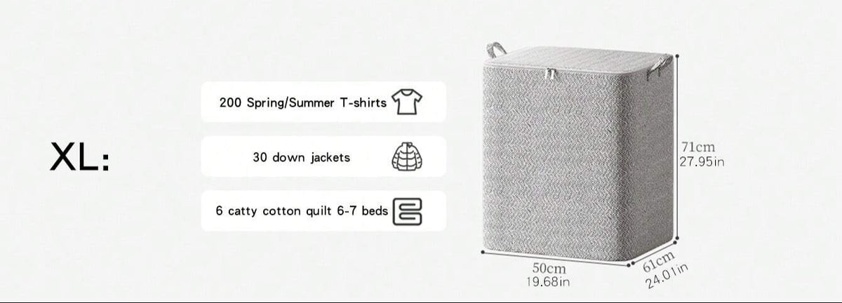 Clothes Storage Bag Neatly Organize Protect and Store Garments (Gray)