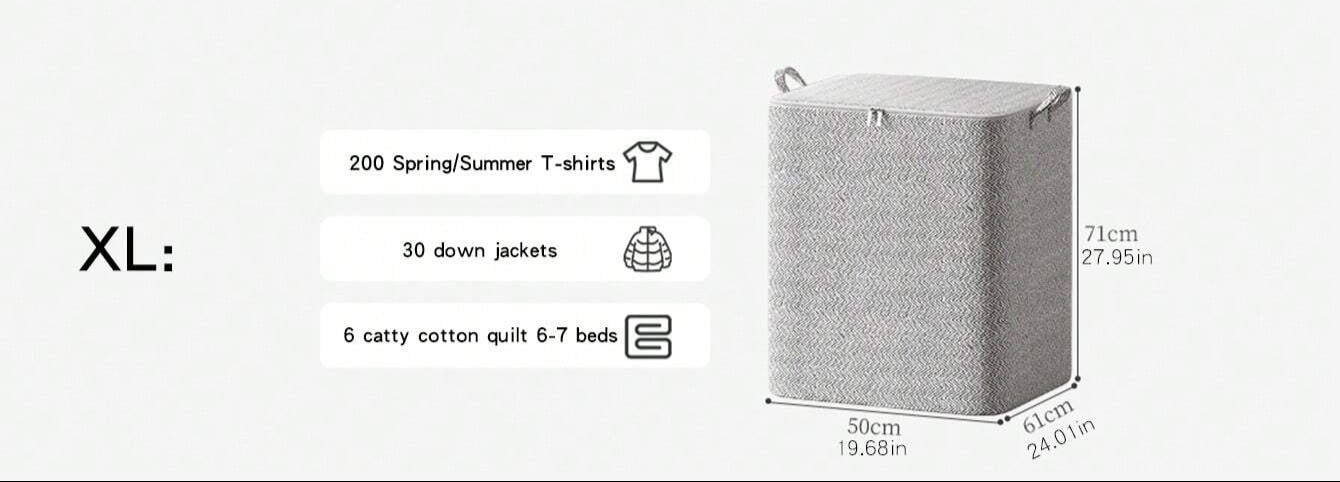 Clothes Storage Bag Neatly Organize Protect and Store Garments (Gray)