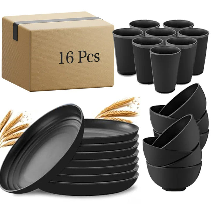 Mixing Bowl Set 16-Piece Food Grade Kitchen Bowls