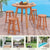 Outdoor Wood Bar Stools 18-Inch (Set of 2)