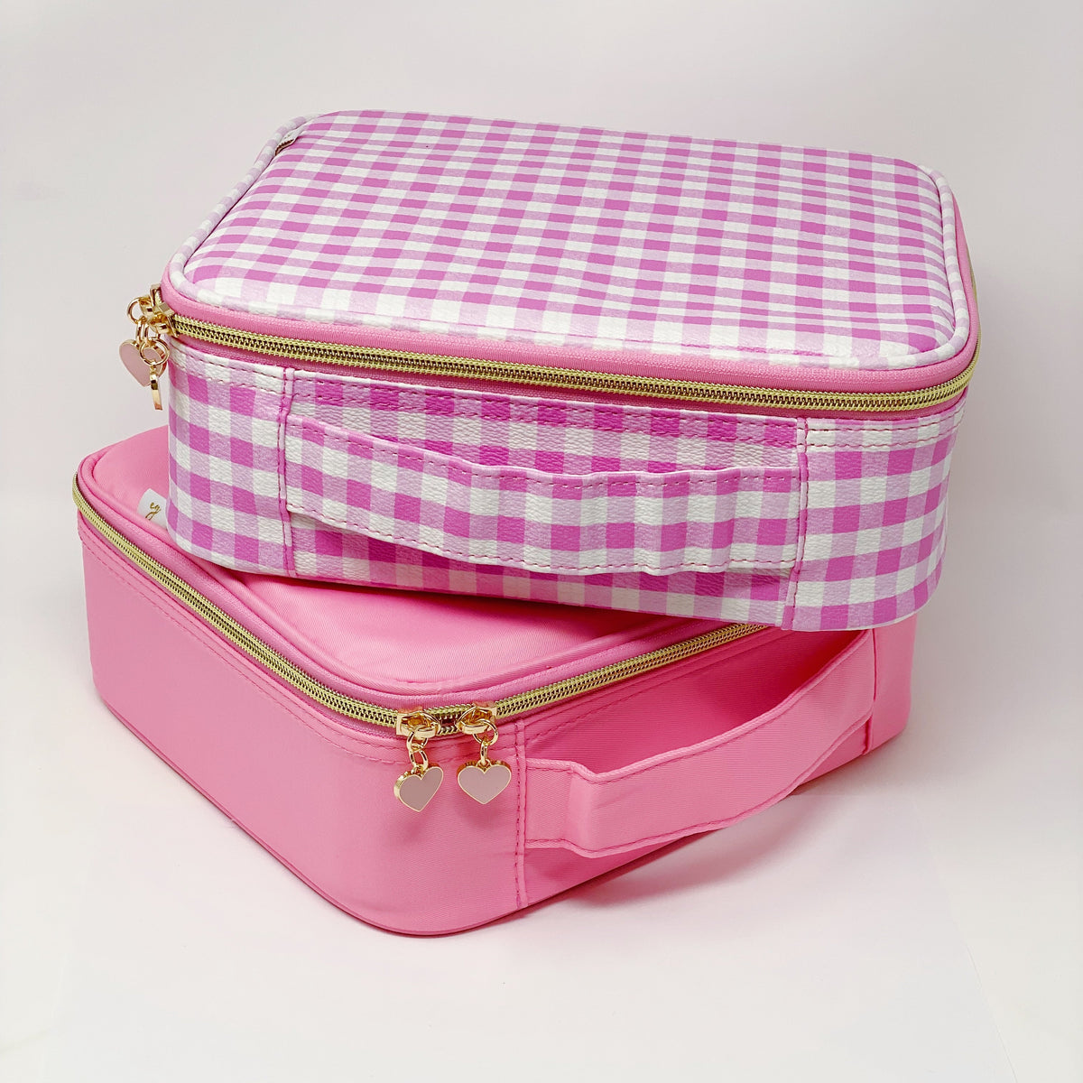 Checkered Glam Girl Makeup Organizer Case