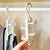 Bag Storage Tool Wardrobe Storage 1 Piece Hanging Bag Rack (White)