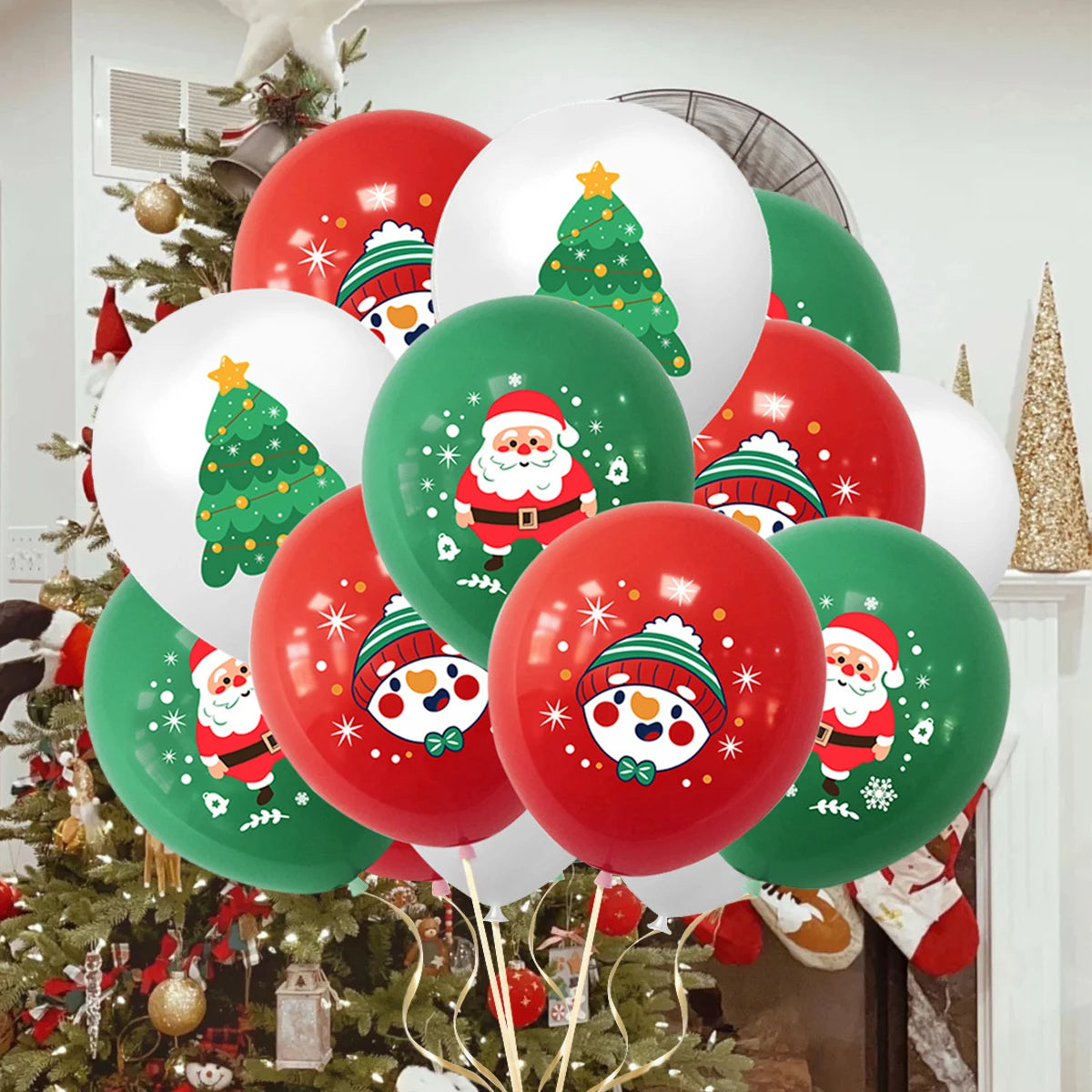 12 Inches Christmas Balloon 16PCS Christmas Decoration for Home 2024