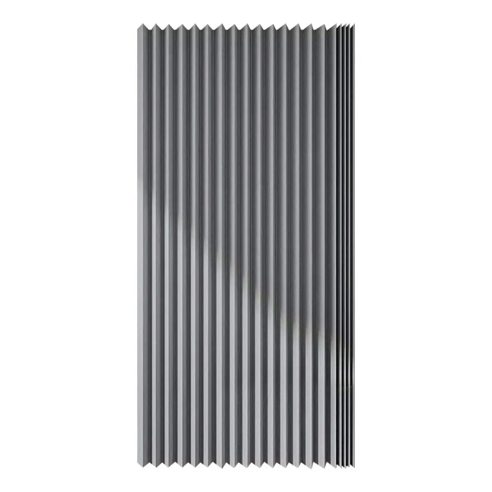 Foldable Magnetic Shower Curtain Waterproof Bath Curtain with 14 Hooks