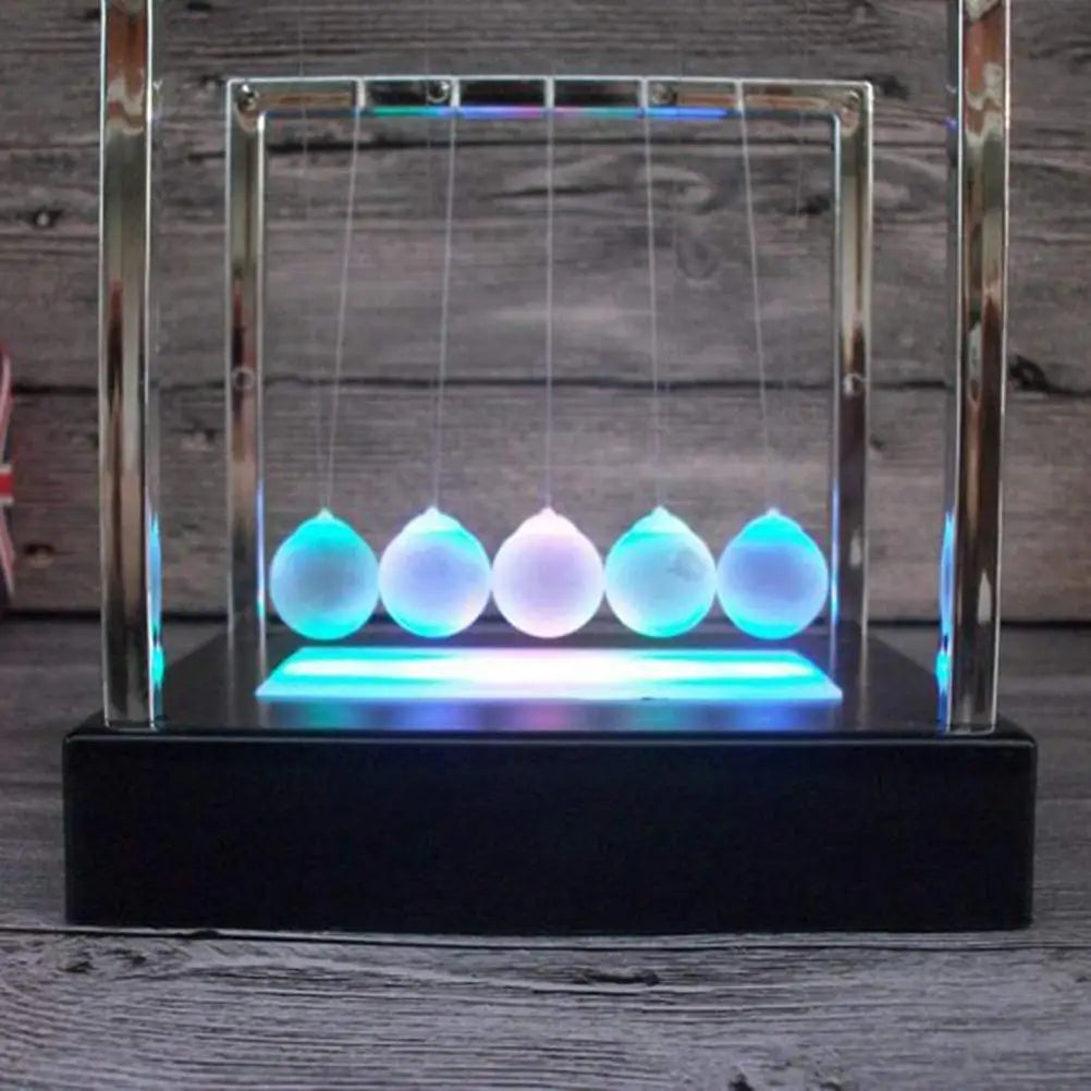 Light Up Newtons Cradle Balance Balls for Office Home