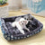 Pet Dog Bed Sofa Mat for Indoor Outdoor Use Benefit, Blue (50X40cm)