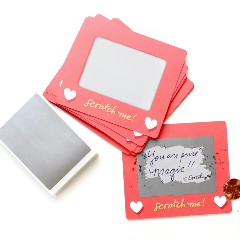 10pcs Scratch-off Cards Birthday Gift Love Coupons Anniversary DIY Gift for Her