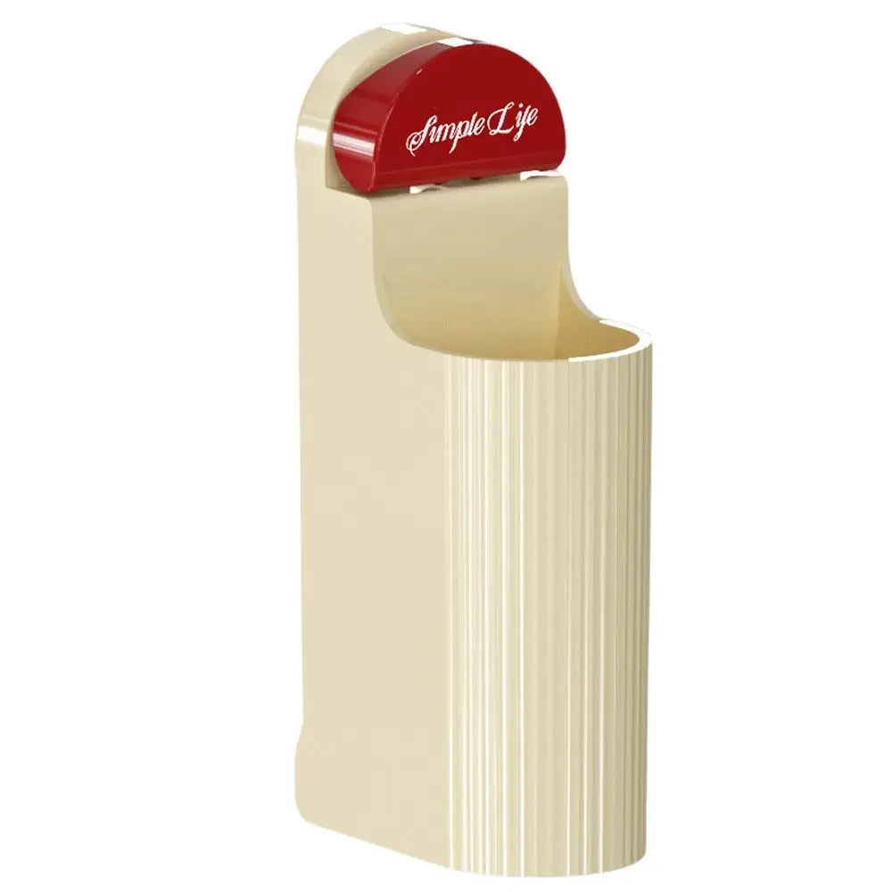 Wall Mounted Electric Toothbrush Holder Non-Drill Adhesive Stand Organizer (Red)