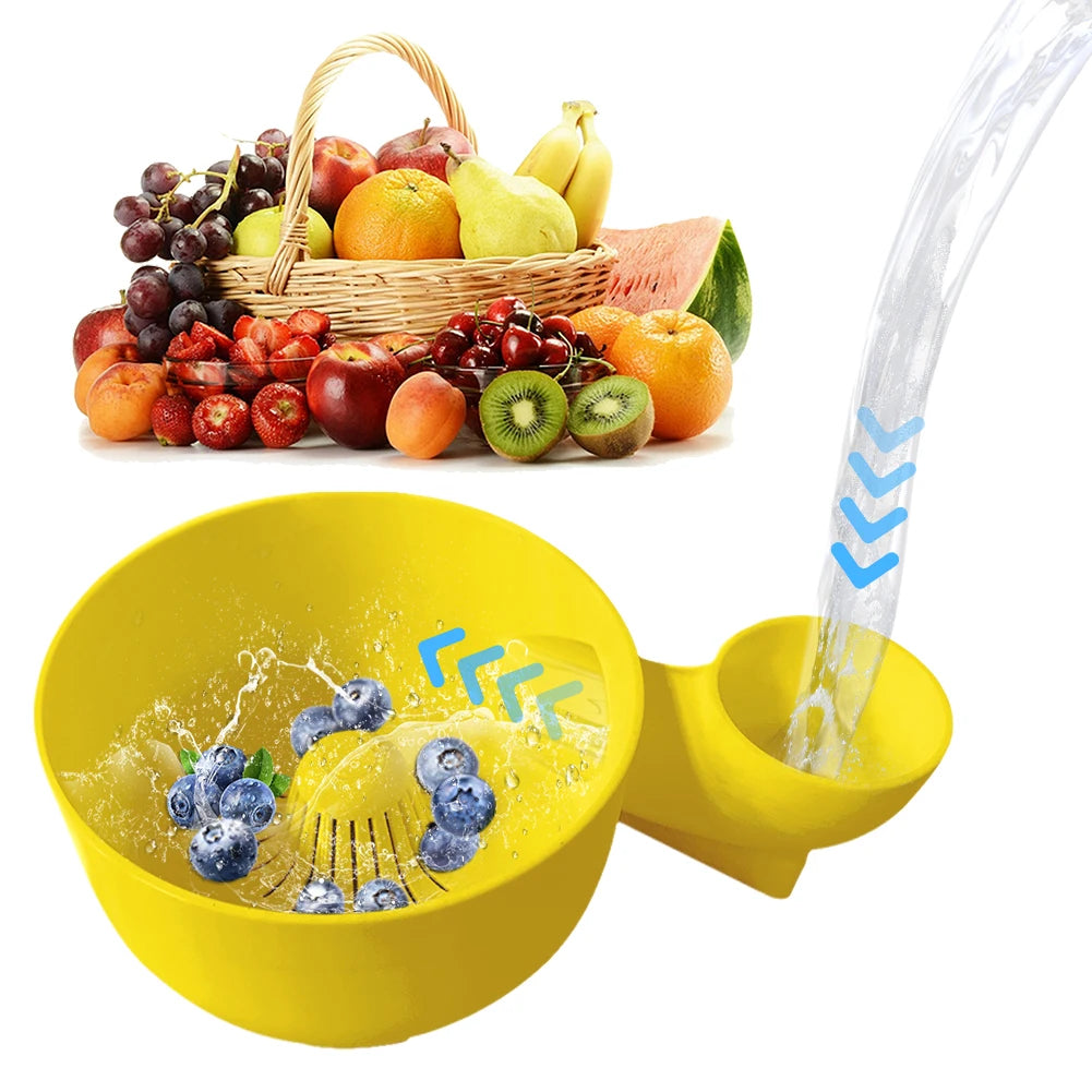 Automatic Vegetable and Fruit Washer Spinner Food Washing Basket for Kitchen