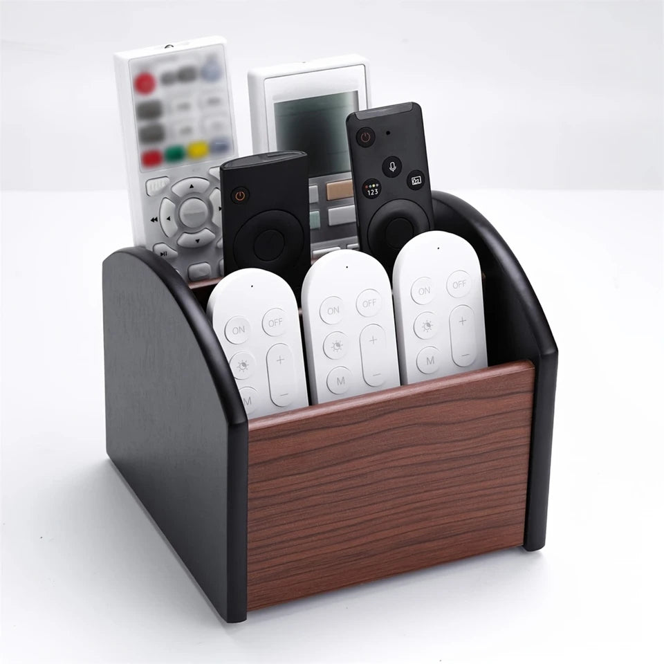 Wooden Desk Organizer with 4 Compartments