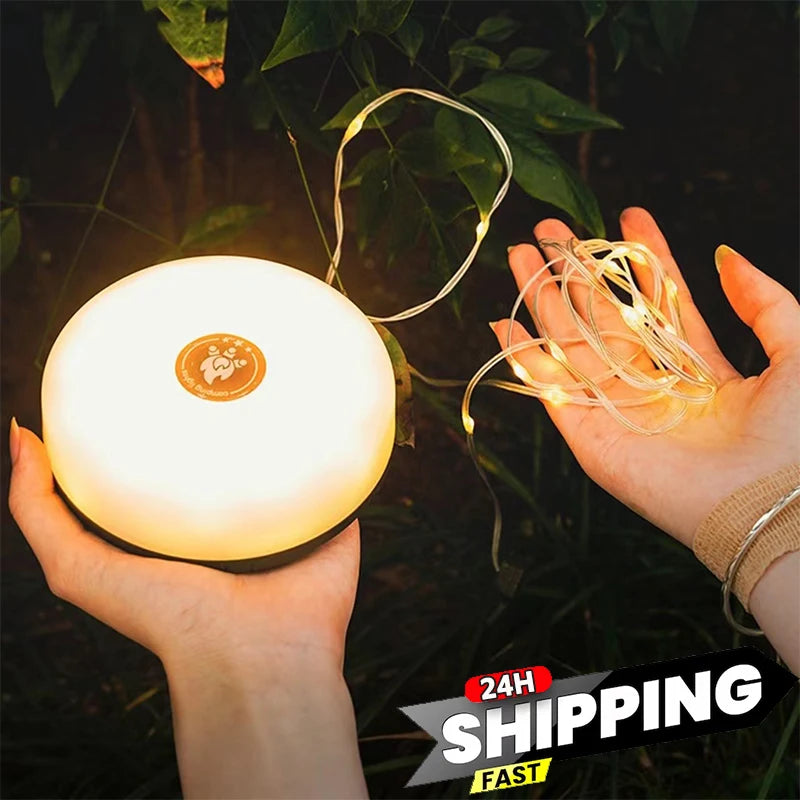 10M Waterproof LED Camping Light Strip Illuminate Your Outdoors