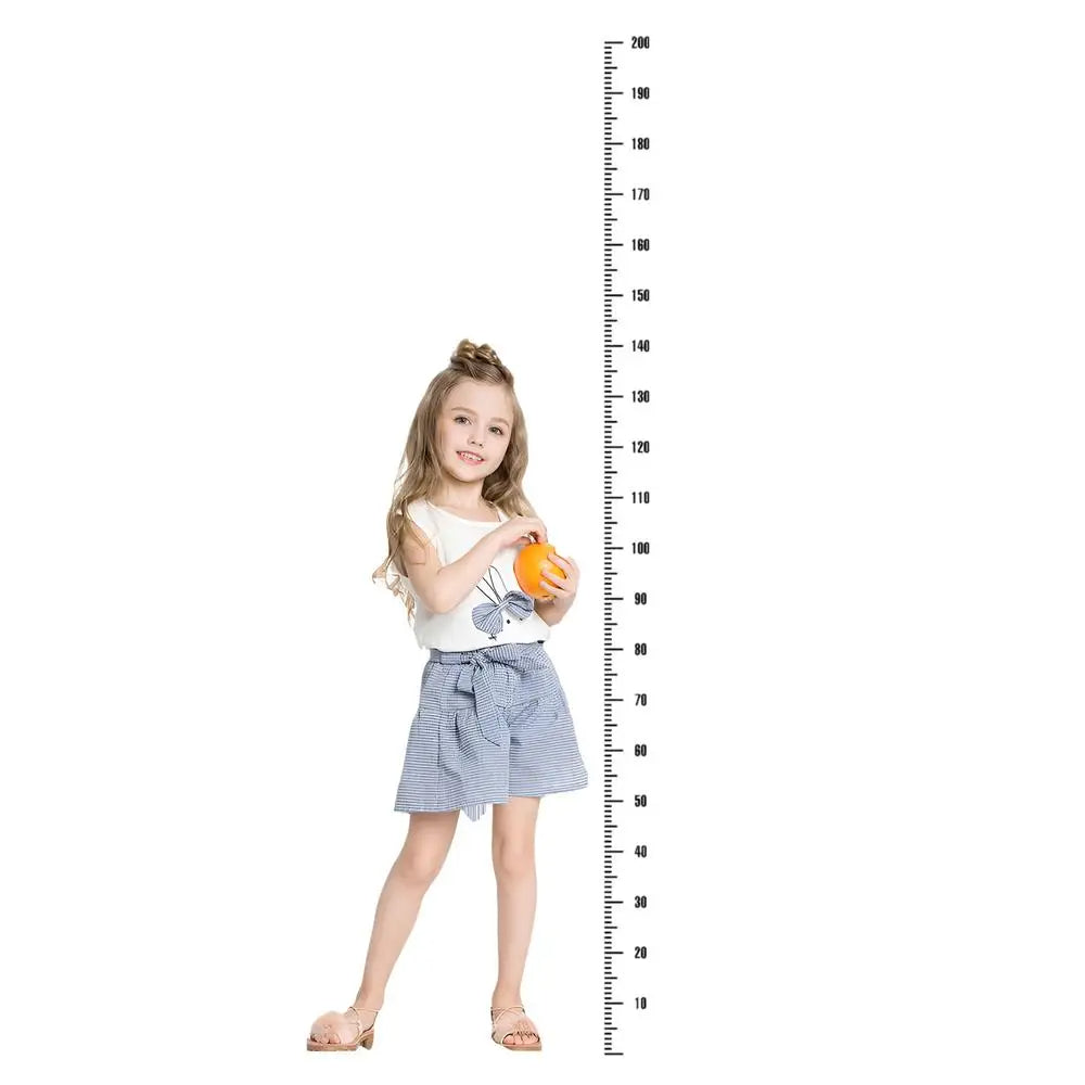 Height Measurement Wall Decal Self Adhesive (Black)