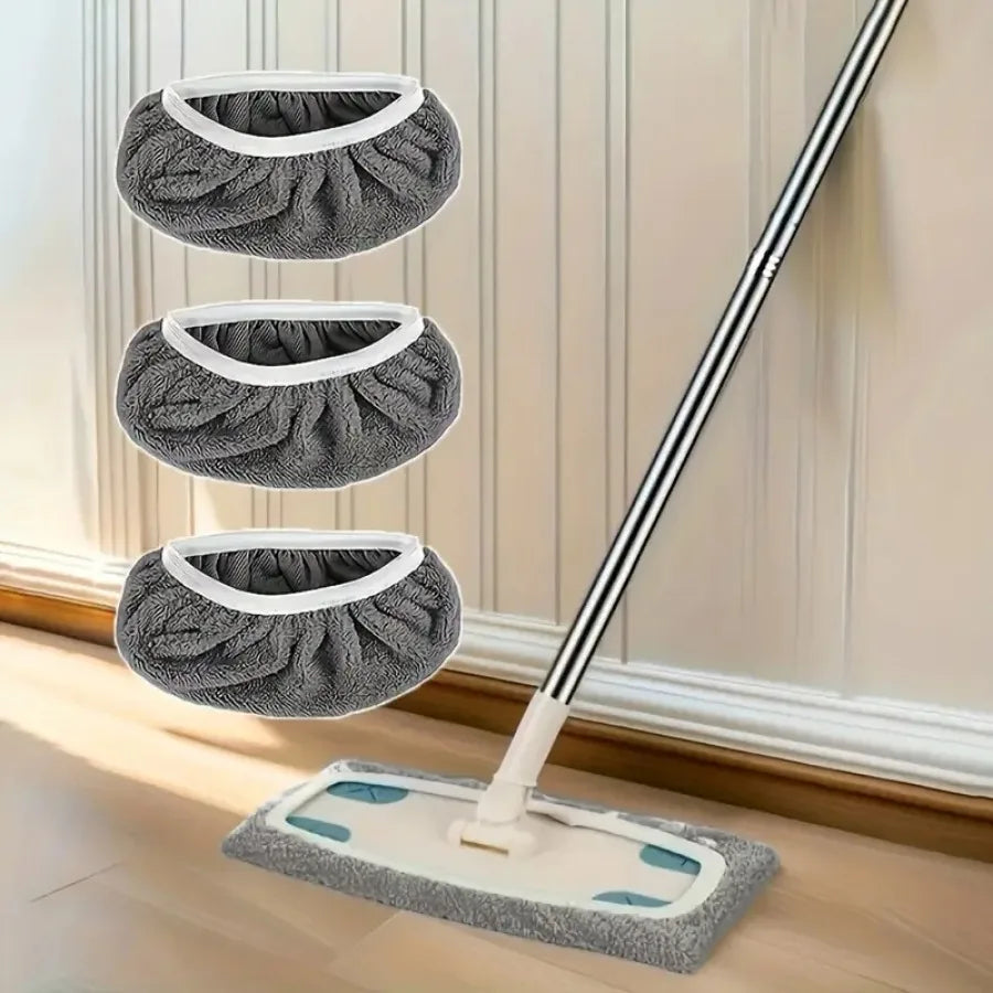 Reusable Microfiber Mop Cloths 7-Pack Washable Mop Pads (Grey)
