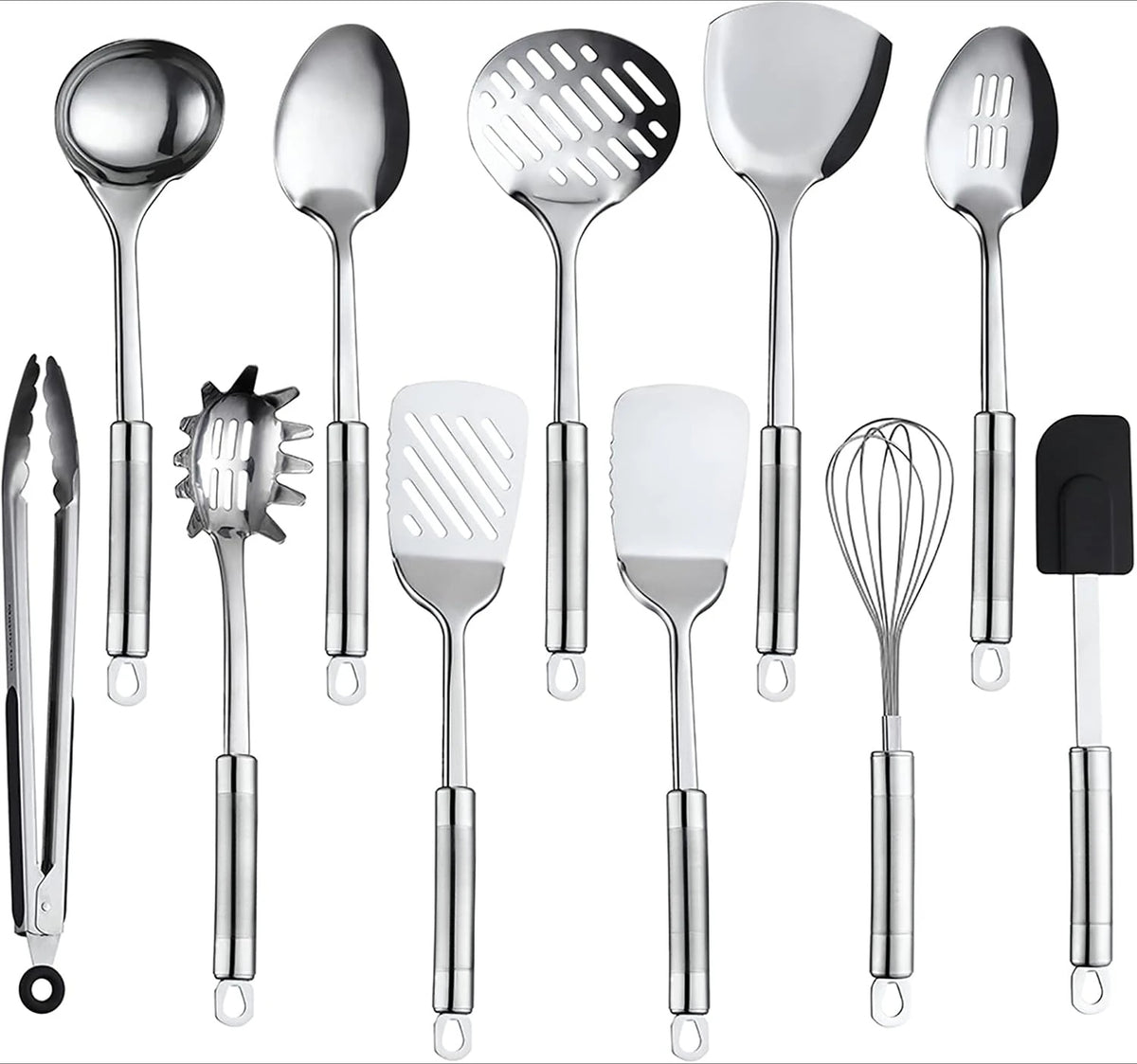 Stainless Steel Cooking Utensil 11-Piece Set Nonstick Kitchen Gadgets