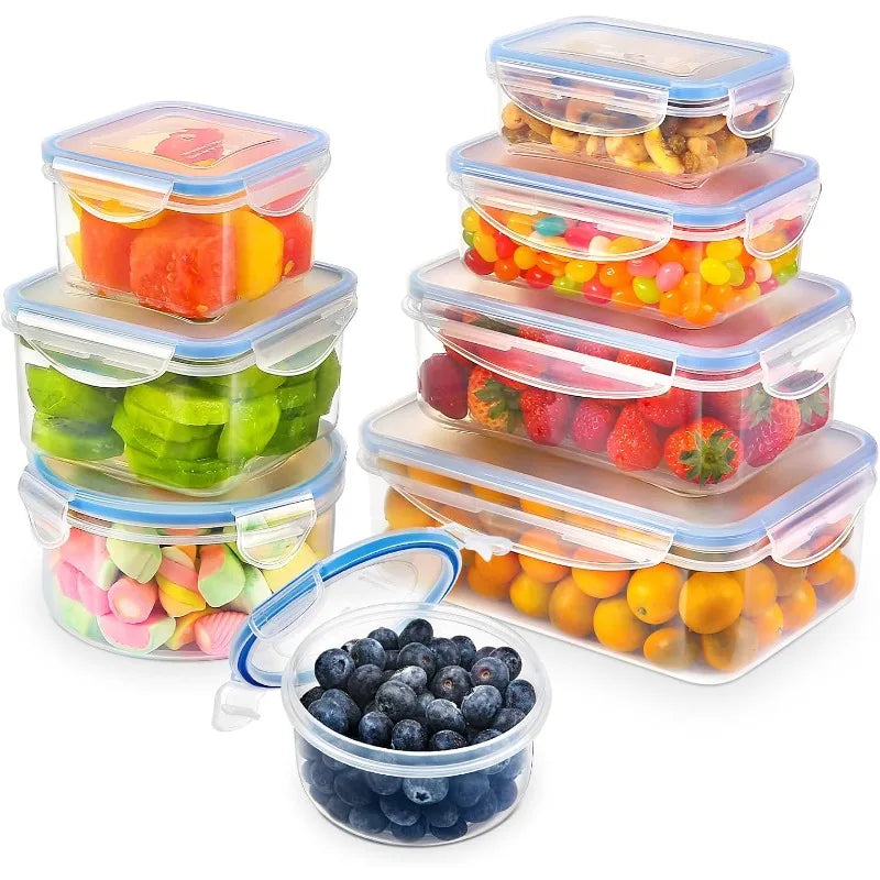 Airtight Food Storage Containers 16-Piece Set for Pantry Kitchen