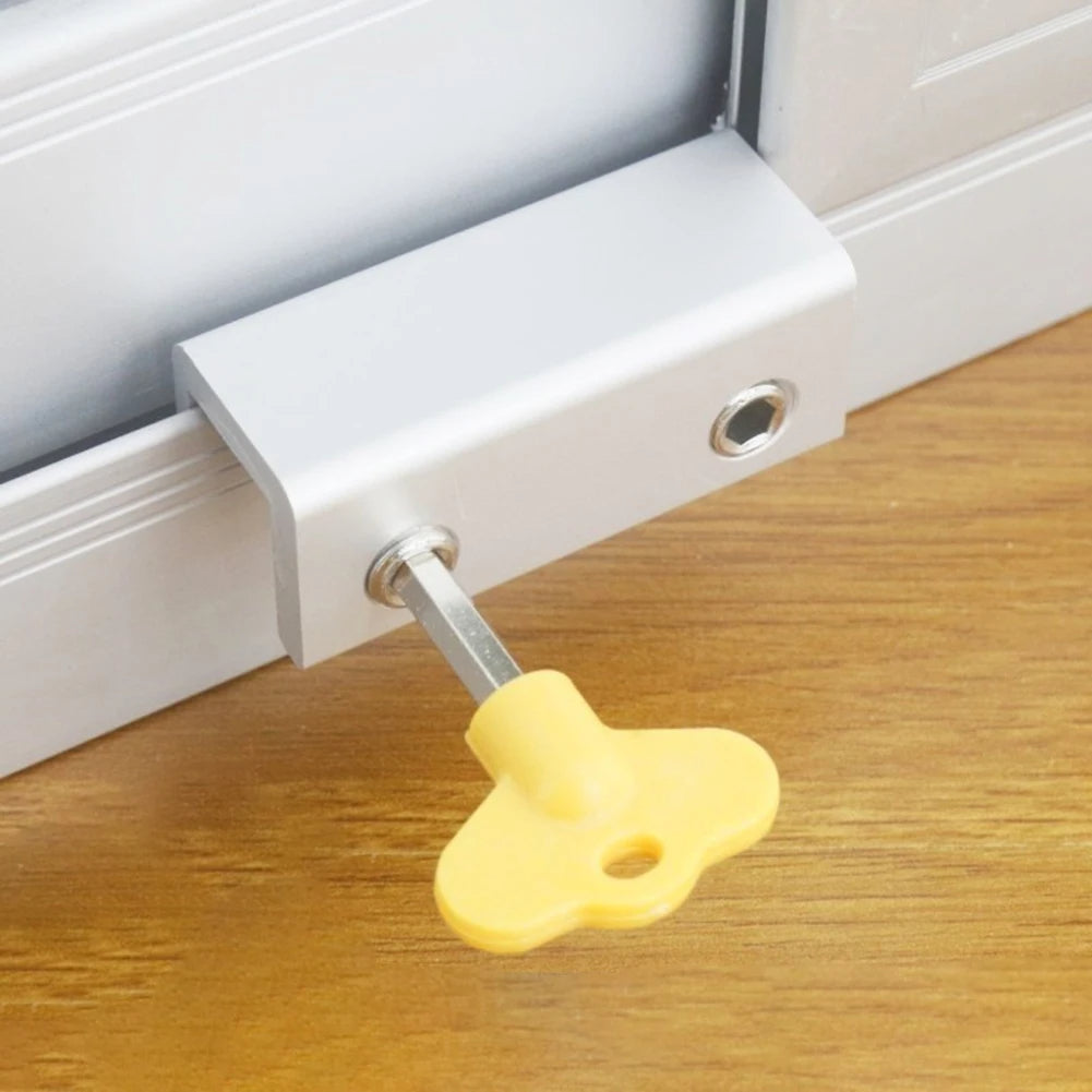 Adjustable Window Locks with Key Child Pet Safety 10-Pack