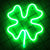 Clover Neon Sign for St. Patrick's Day Decorations