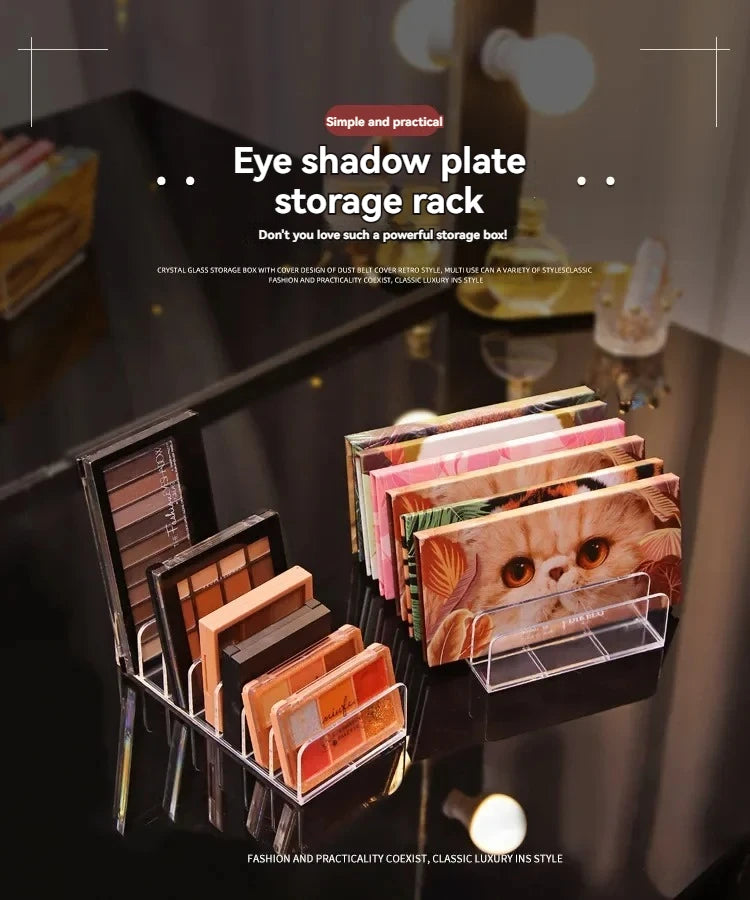 Transparent Eyeshadow Palette Organizer for Drawers