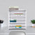 Horizontal Desk File Organizer 7-Tier PVC Paper Sorter for Office Home