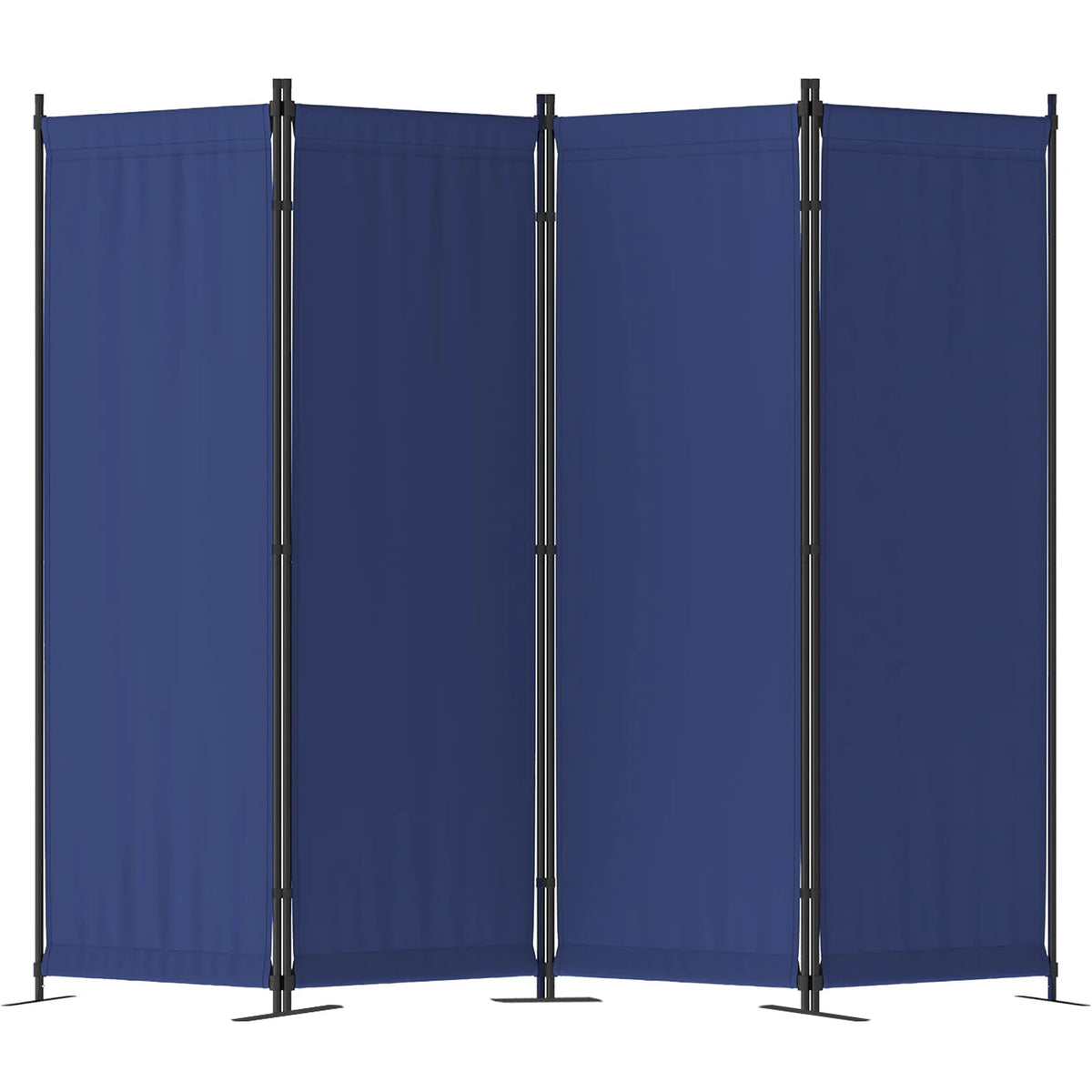 4-Panel Folding Room Divider, Portable Freestanding Privacy Screen Room Partition for Bedroom