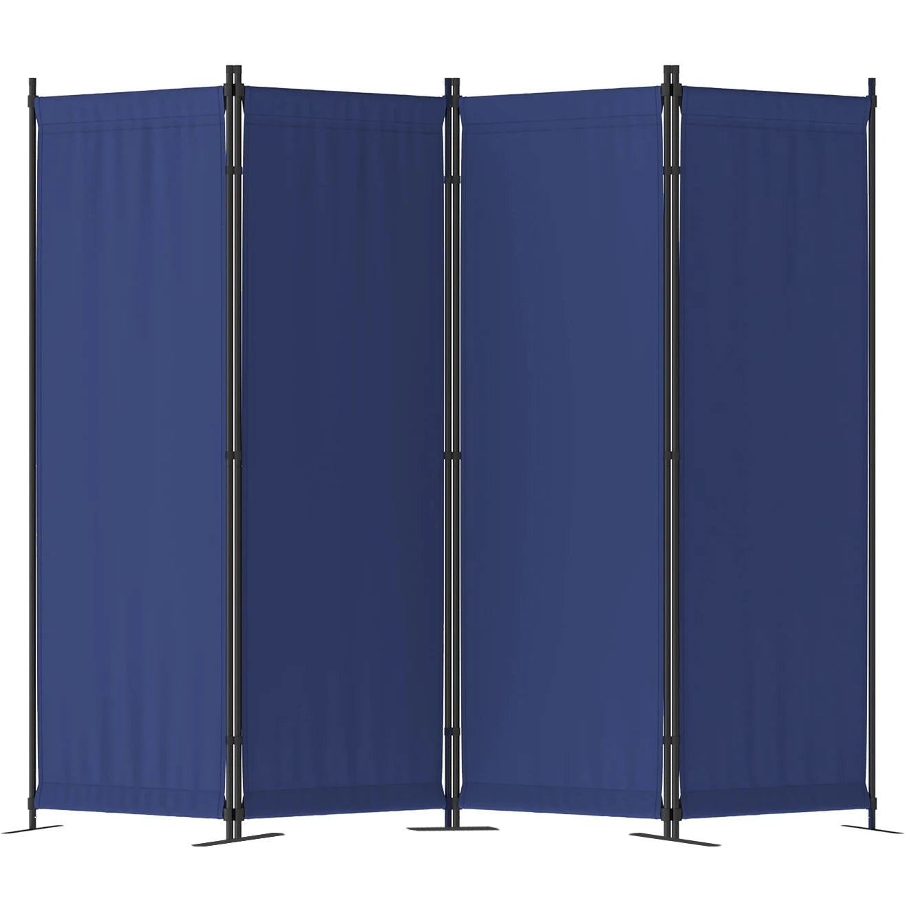 4-Panel Folding Room Divider, Portable Freestanding Privacy Screen Room Partition for Bedroom