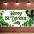 St Patricks Day Banner Backdrop Leprechaun Hat Shamrock Decor