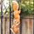 Unique Squirrel Figurine with Climbing Rope Garden & Outdoor Decor