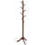 Adjustable Wooden Tree Coat Rack with 8 Hooks (Brown)