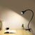 Flexible Table Lamp USB Power Lamp Reading Book Light with Holder Clip (Black)