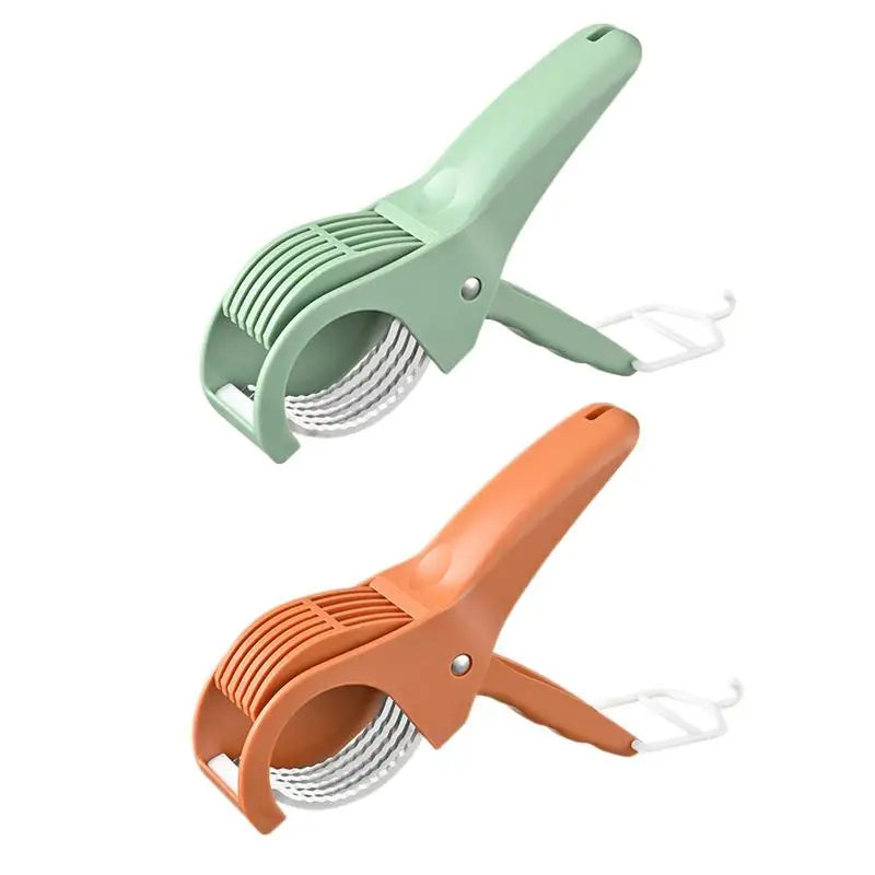 Manual Banana Cutter Slicer Portable Manual Kitchen Gadget (Green)