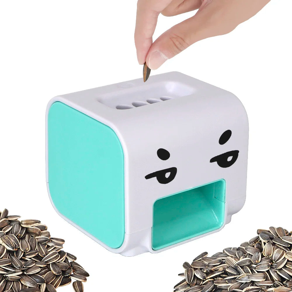 Electric Sunflower Seeds Peeler Automatic Melon Seed Shelling Machine Kitchen Gadget (Blue)