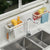 Kitchen Sink Shelves Hanging Rack Organizer (White)