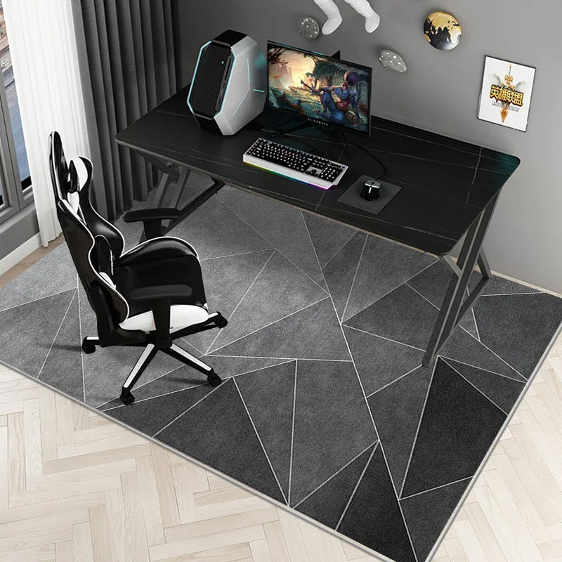 Nordic Geometric Carpet Learning Office Computer Desk Non-Slip Mat